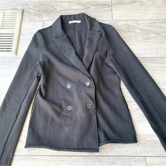 Alexander Wang Black Cotton Double Breasted  Blazer - Picture 4 of 16